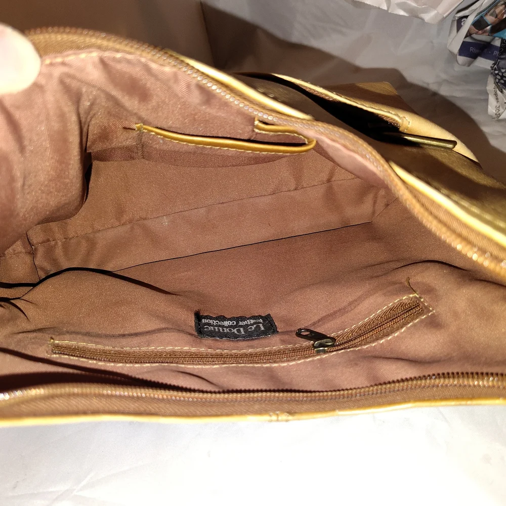 Vintage Le Donne Women's Brown Leather Purse